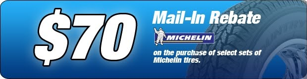 Belle Tire 70 Michelin Rebate