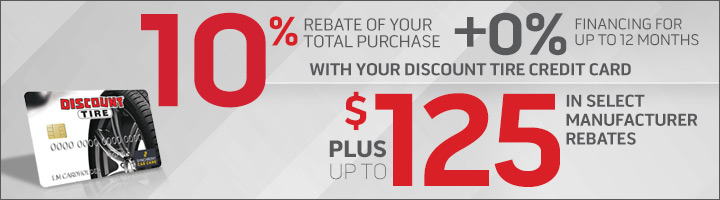 Discount Tire Credit Card 10 Rebate Of Your TOTAL Purchase Honda