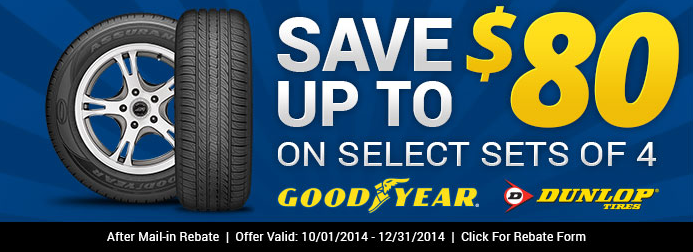 Goodyear rebate C D Tire New Lebanon