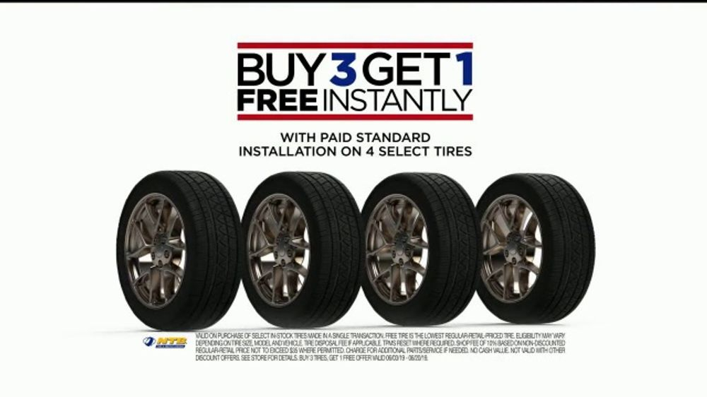 NTB TV Commercial Buy Three Tires Get One Free 70 Continental 