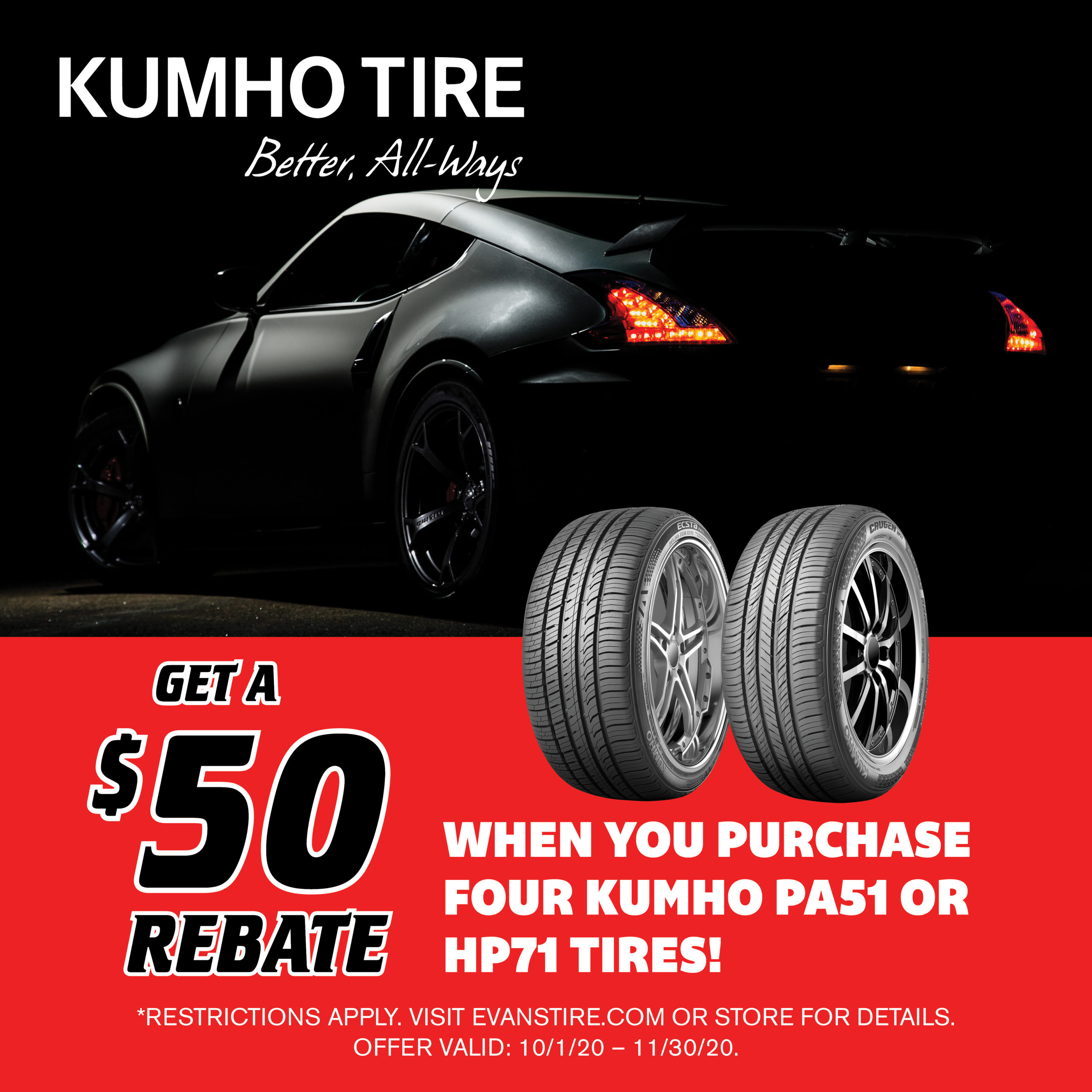 Rebates Evans Tire Service Centers