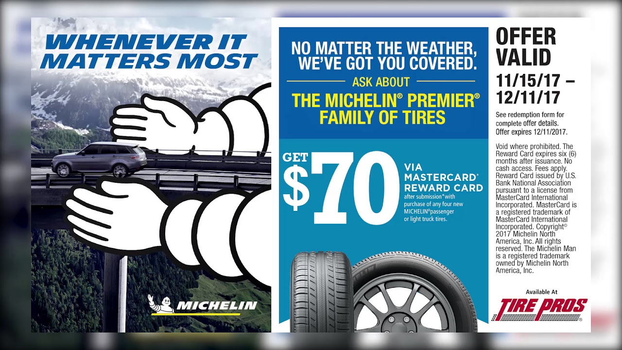 Settle Tire Pros Michelin Rebate YouTube