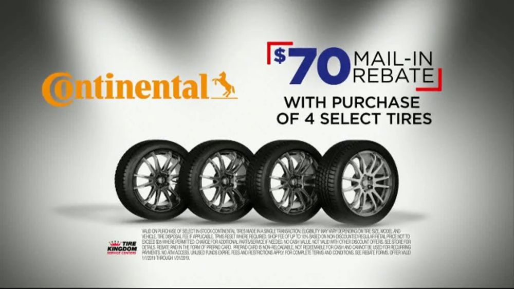 Tire Kingdom Big Brands Bonus Month TV Commercial Continental Tire