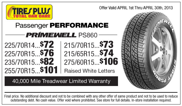 Tires Plus Coupons 2013 ETire Deals Local Tire Coupons And Rebates