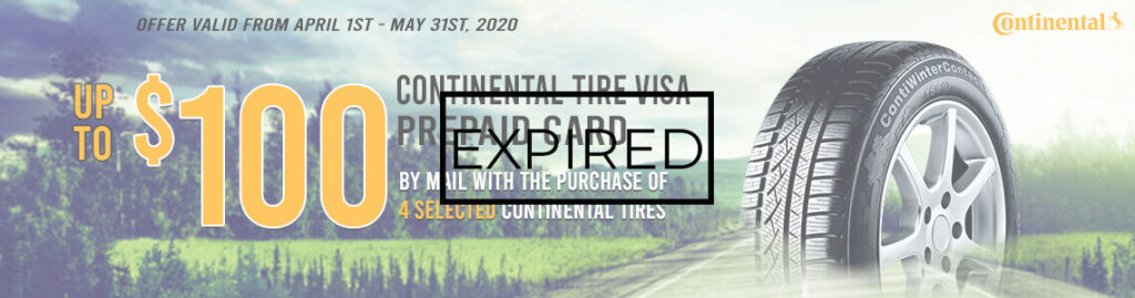 Continental Tires Spring 2020 Rebate Tires easy ca