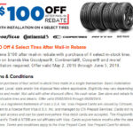 NTB 100 OFF Tires Rebate May 2016