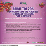 PLUS Highway Toll Rebate 20 Using PLUSMiles Card 10 Discount Using