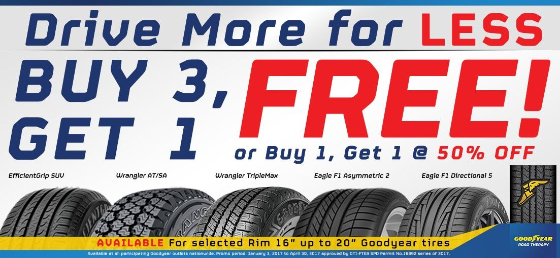 Buy 3 Get 1 FREE Promo GOODYEAR Goodyear Small Business Marketing 