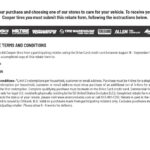 Cooper Tire Rebate Form Summer 2022 Car X