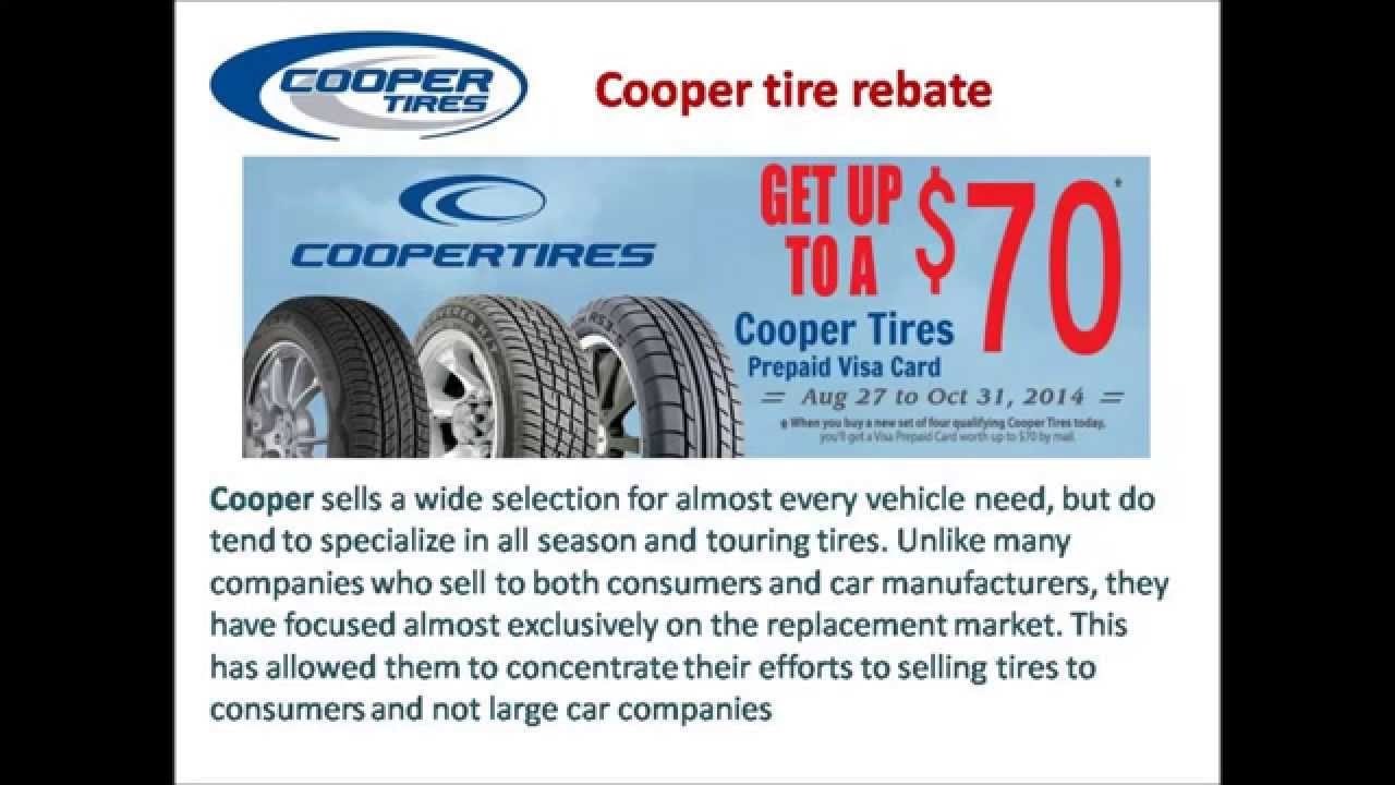 Cooper Tire Rebate Video YouTube