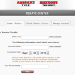 Discount Tire Rebate Tracking Status 2022 Tirerebate