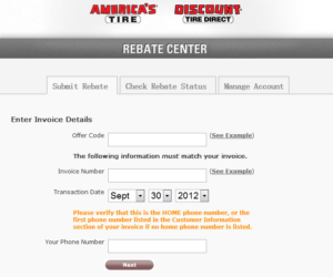 Discount Tire Rebate Tracking Status 2022 Tirerebate