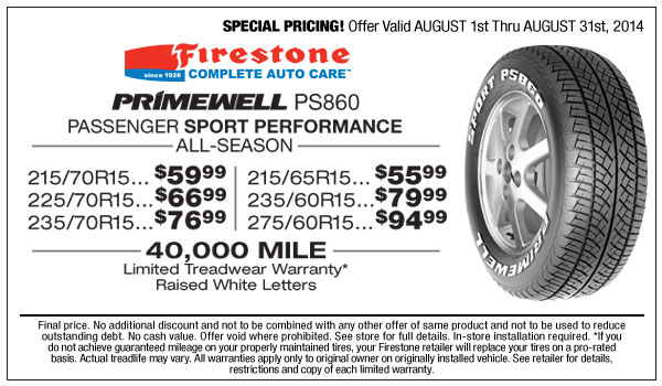 Tire Coupons And Rebates firestone Goodyear Michelin Firestone