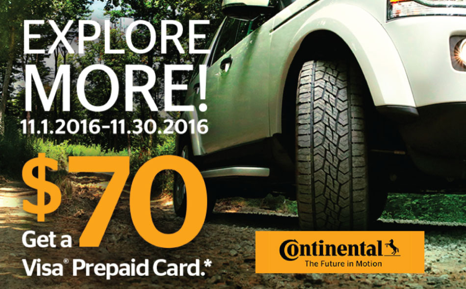 Continental Tire Explore More Rebate Tires easy