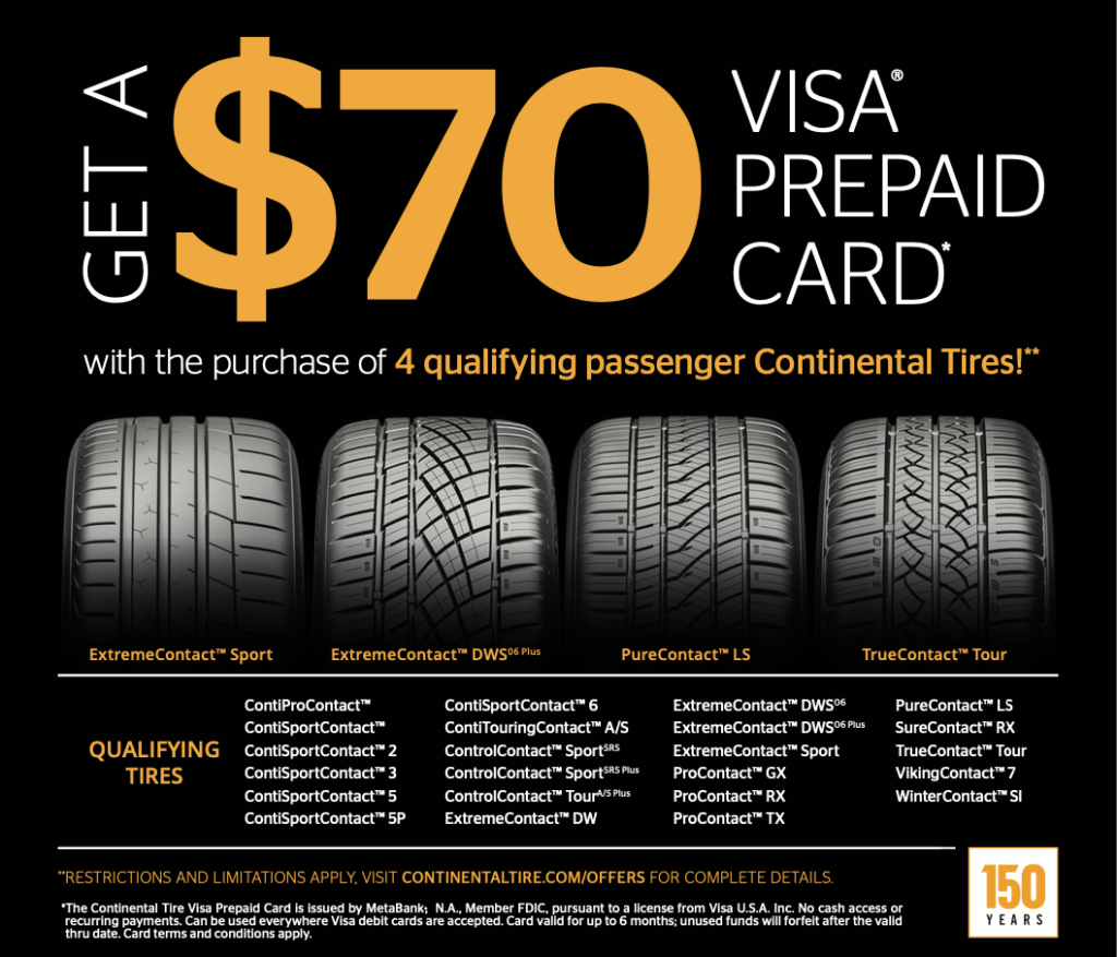 Continental Tires Rebate June 2021 Tire Rebates At Lamb s Tire