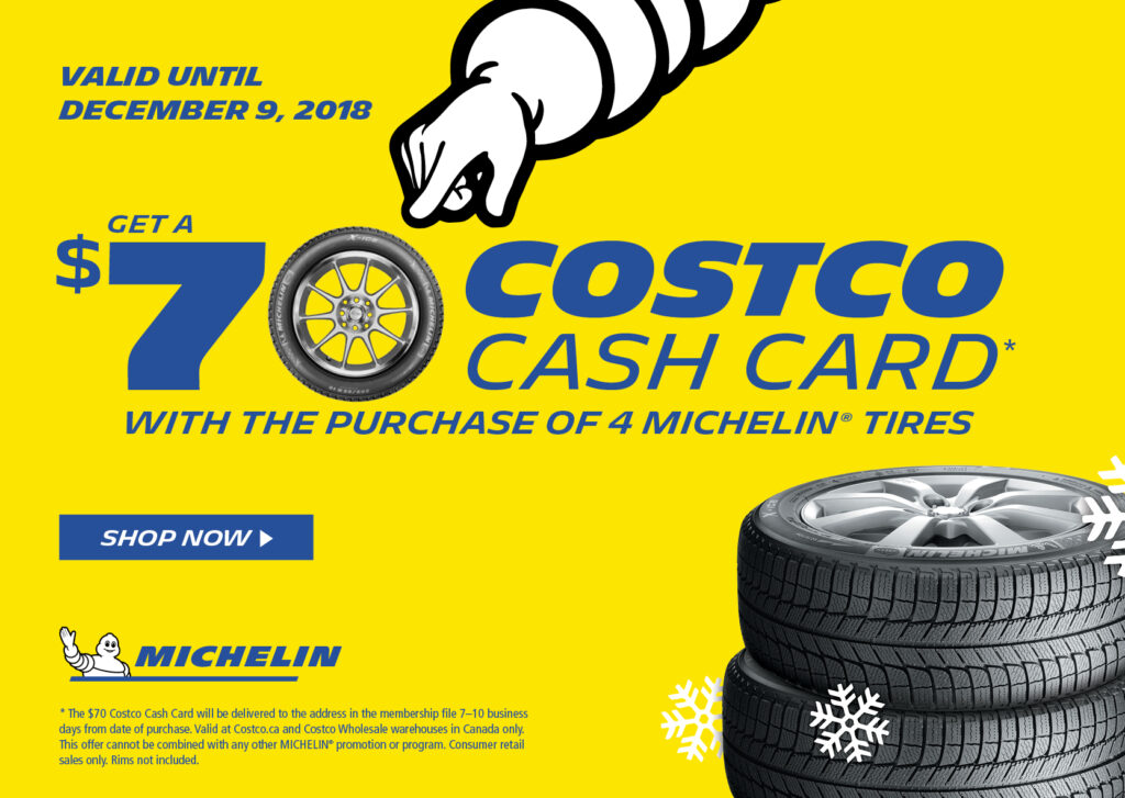 Costco Canada Michelin Tire Rebate CostcoRebate