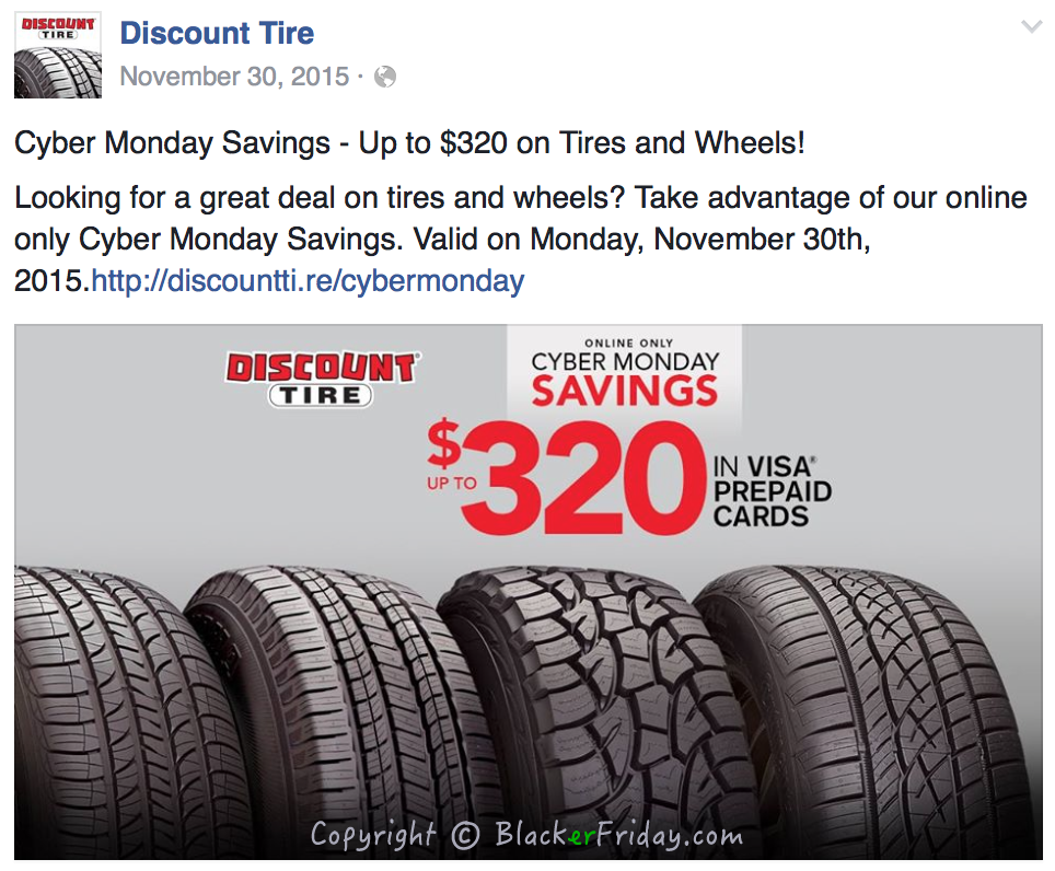 Discount Tire Cyber Monday 2017 Deals Rebates Blacker Friday