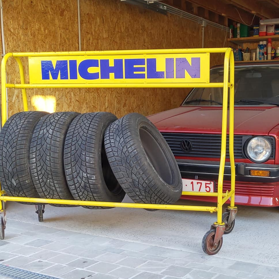 Vintage Michelin Tire Racks For Your Mancave Hyde Falcon